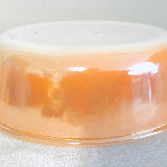 Vintage Anchor Hocking Fire King Peach Lustre Casserole 1.5 QT #467 - Picture 4 of 7